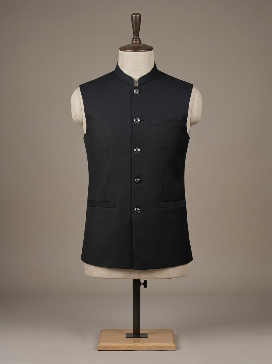 Royal Black Waistcoat